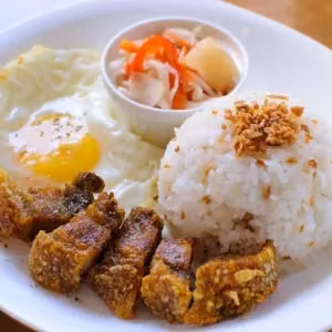 Liemsilog  (Lechon Kawali)