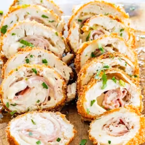 Chicken Cordon Bleu with Rice