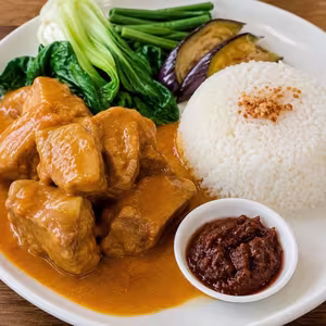Pork Kare Kare with Rice