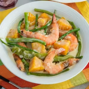 Ginataang Prawns with Rice