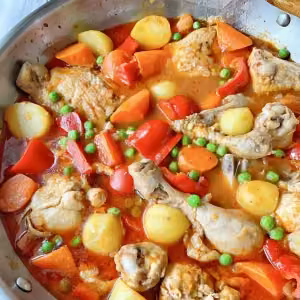 Chicken Afritada with Rice