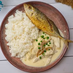 Ginataang Langka with Fish Rice