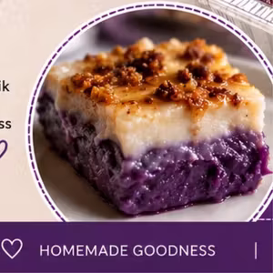 Ube Inutak with Latik