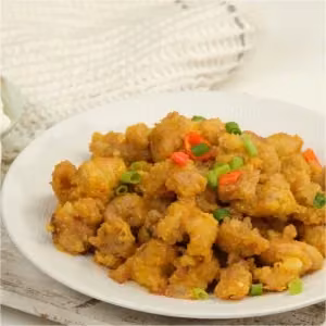 Salted Egg Chicken with Rice