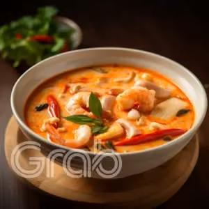 Seafood Tomyum with Rice