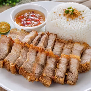 Lechon Kawali with Rice