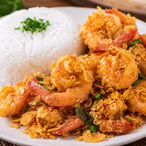 Cereal Prawn with Rice