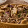 Creamy Beef with Mushroom — Filipino catering Singapore